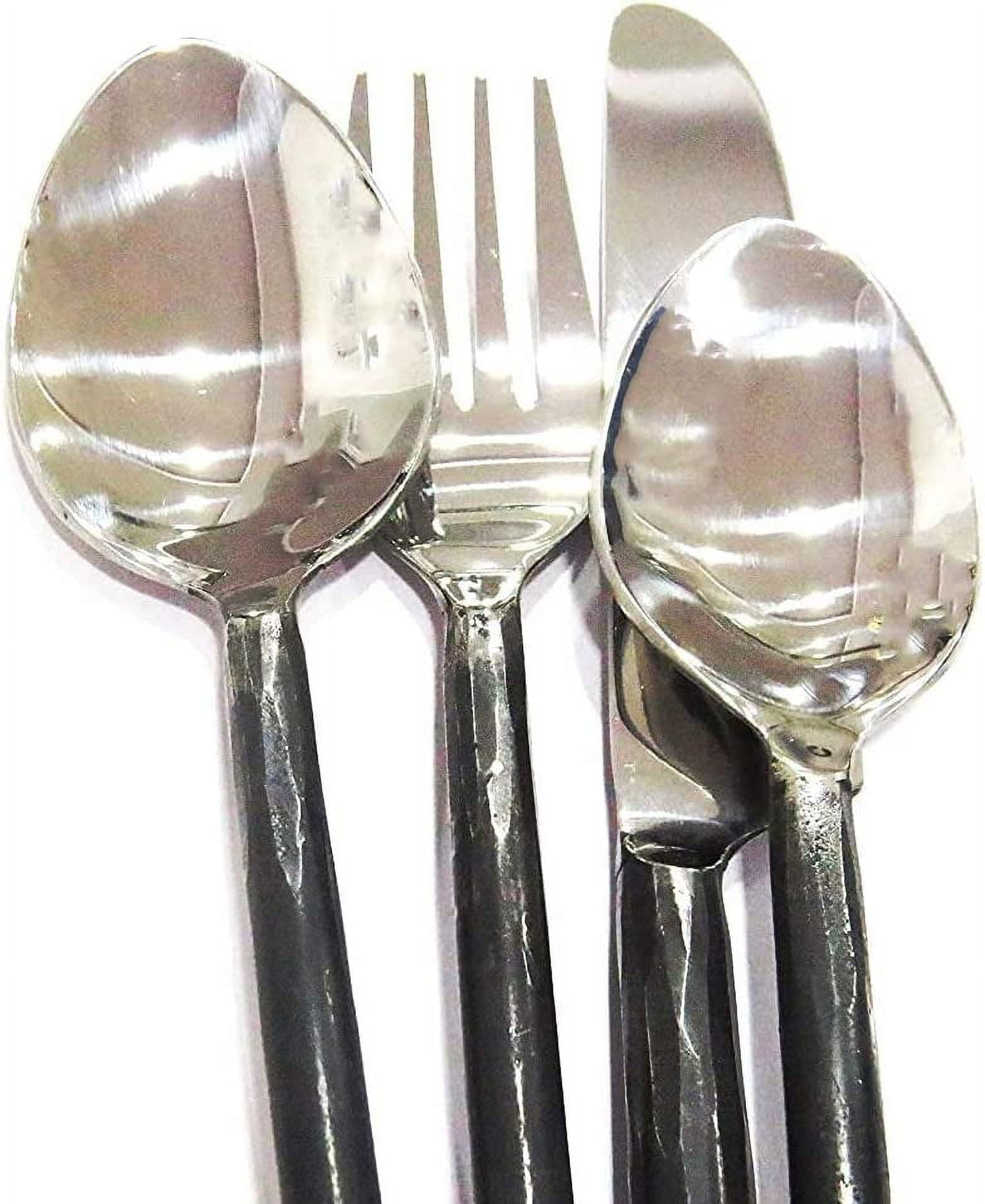 ✨ Rustic Viking Cutlery Set Hand Crafted Stainless Steel Accessory -  Medieval Shop at Lord of Battles