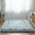 thumbnail image 1 of Rustic Floral Korean Floor Mattress Japanese Futon Mattress, Memory Foam Roll Up Camping Mattress King Size, 1 of 8