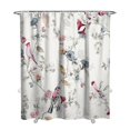 thumbnail image 1 of Rustic Floral Shower Curtain for Bathroom, 72x84 Inches, Water-Resistant Polyester with Hooks, Romantic Blossom Print, 1 of 5