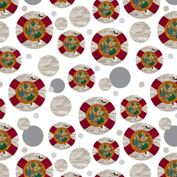 Rustic Florida State Flag Distressed USA Premium Gift Wrap Wrapping Paper Roll