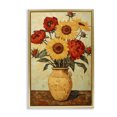 thumbnail image 1 of Stupell Industries Cottage Rustic Flower Display Gold Floating Frame Canvas Art, 17 x 25, by Petals Prints Design, 1 of 8