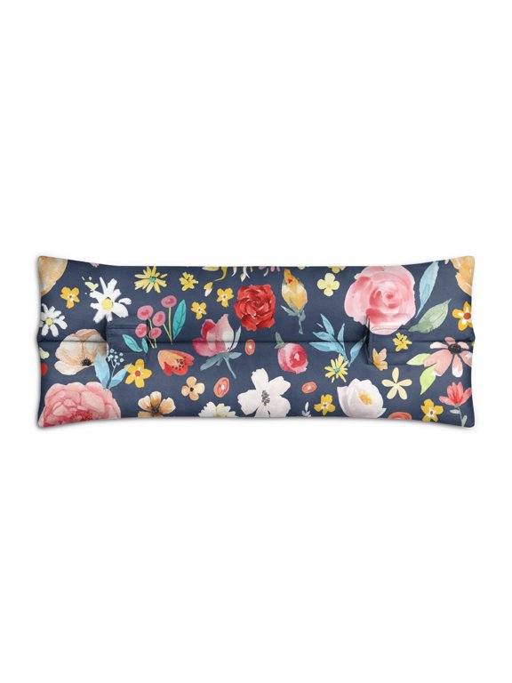 Rustic Flower Print Mastectomy Pillow - Post Surgery Seatbelt Cushion with Soft Padding
