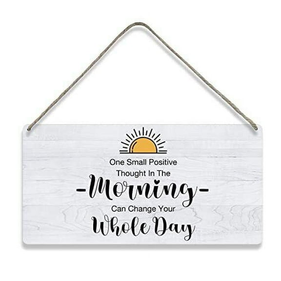 Rustic Flower Wooden Hanging Sign - Inspirational Wall Art Decor - Patterned Design - Room Decor - 1pc - 7.87 x 3.94 inch