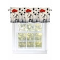 thumbnail image 1 of Rustic Flowers Curtain Valances for Windows, Retro Farmhouse Spring Botanical Floral Kitchen Valance Window Treatment, Light Filtering Block Curtains for Bathroom/Bedroom/Living Room 42'' x 12'', 1 of 9