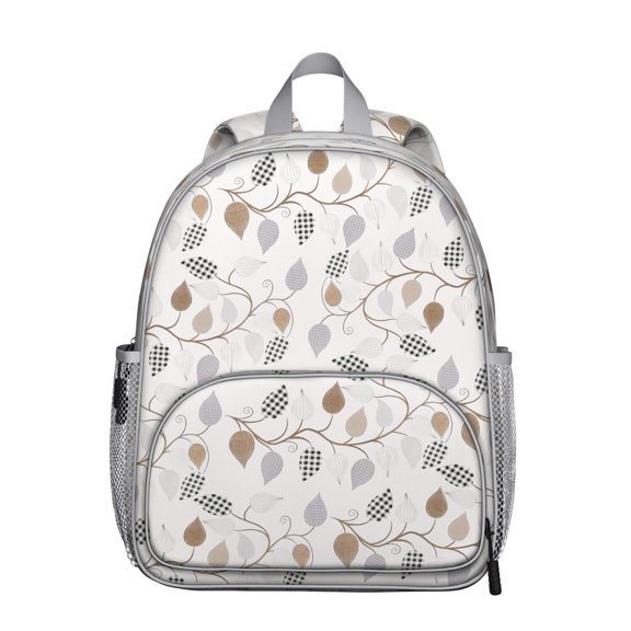 Rustic Folk Style Student Backpack – Pastoral Ink Sketch with Vintage Abstraction and Tribal Ethnic Floral Aesthetic for School