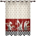 thumbnail image 1 of Rustic Food Vintage Cooking Sign Kitchen Curtains for Living Room Sheer Curtains Blinds Drapes Kitchen Wall Decor, 1 of 5