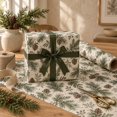 Rustic Forest Pine Branch Wrapping Paper Holiday Pattern - Walmart.com