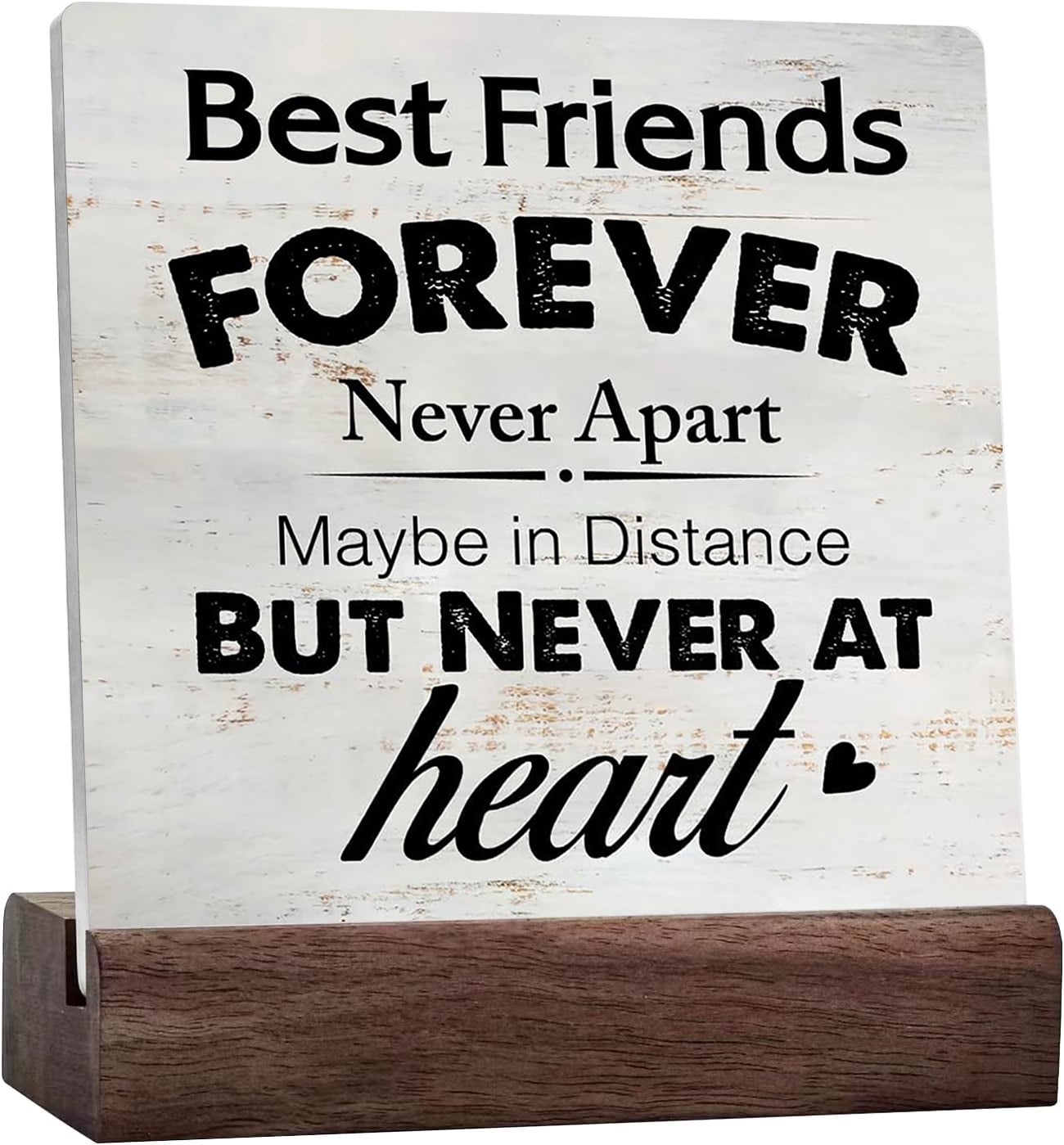 Rustic Friend Sign Best Friends Forever Never Apart Maybe In Distance ...