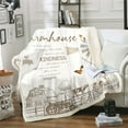 thumbnail image 1 of Rustic Fuzzy Blanket Windmill Cabin Lodge Throw Blanket Farmhouse Farm Truck Fleece Blanket , Cow Butterfly Flowers Plush Bed Blanket Youth Teenagers Bedroom Living Room, 1 of 6