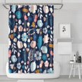 thumbnail image 1 of Rustic Garden Shower Curtain Waterproof Bathroom Decor with Hooks, 1 of 5