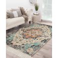thumbnail image 1 of Rustic Geometric,Large Area Rug 4x6ft Woven Runner Rug,Farmhouse Shabby Chic Ethnic Tribal Washable Living Room Bedroom Kitchen Bathroom Classroom Carpet with Tassels,Indoor Outdoor Throw Door Mat, 1 of 5