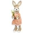 thumbnail image 1 of Northlight Rustic Girl Rabbit Easter Figure with Flowers - 15.25" - Beige, 1 of 7