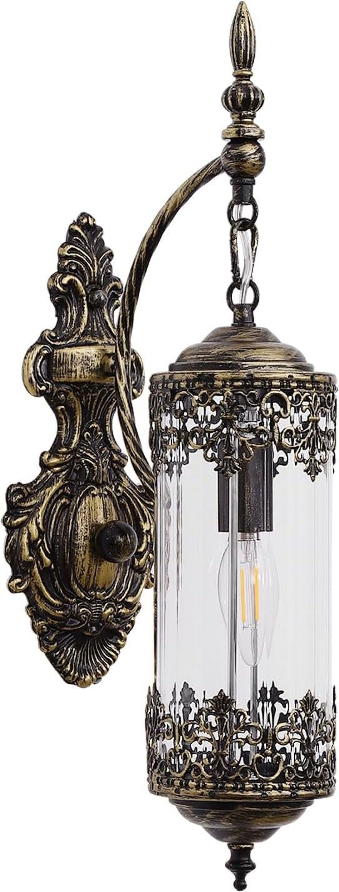 Rustic Glass Wall Sconce Mini Vintage Antique Gothic Wall Light Fixture ...