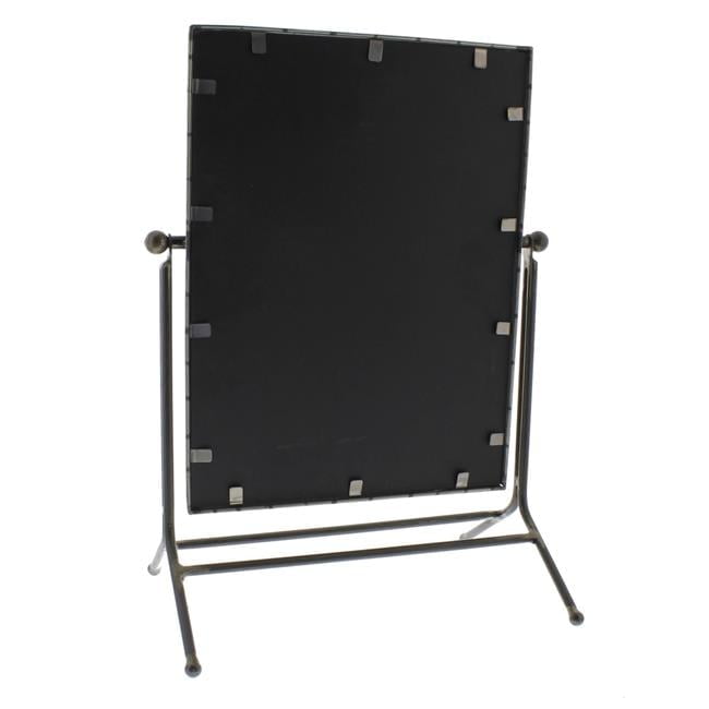 Elegant Goldtone Swivel Rectangular Vanity Mirror