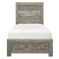 thumbnail image 1 of Rustic Gray Bed Frame for Twin Bed / Bedroom Upgrade with Simple Assembly, 1 of 2