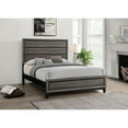 thumbnail image 1 of Rustic Grey Oak Queen Panel Bed, 1 of 6
