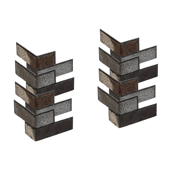 Rustic Grove 7.48in x 4.92in x 7.48in Brick Glue Up Outside Corner in Bristol (8-pack)