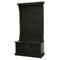 thumbnail image 1 of Rustic Hall Tree Top & Plain Base with 17 in. Storage Bench, Rustic Antique Black, 1 of 1