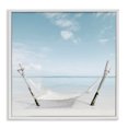 thumbnail image 1 of Stupell Industries Rustic Hammock Beach Coast White Framed Giclee Art, design by Noah Bay, 17 x 17, 1 of 8