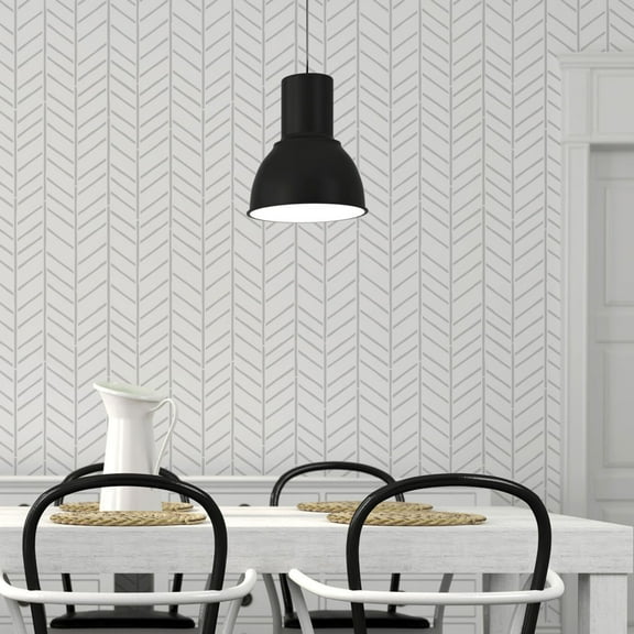 Rustic Herringbone Wall Stencil