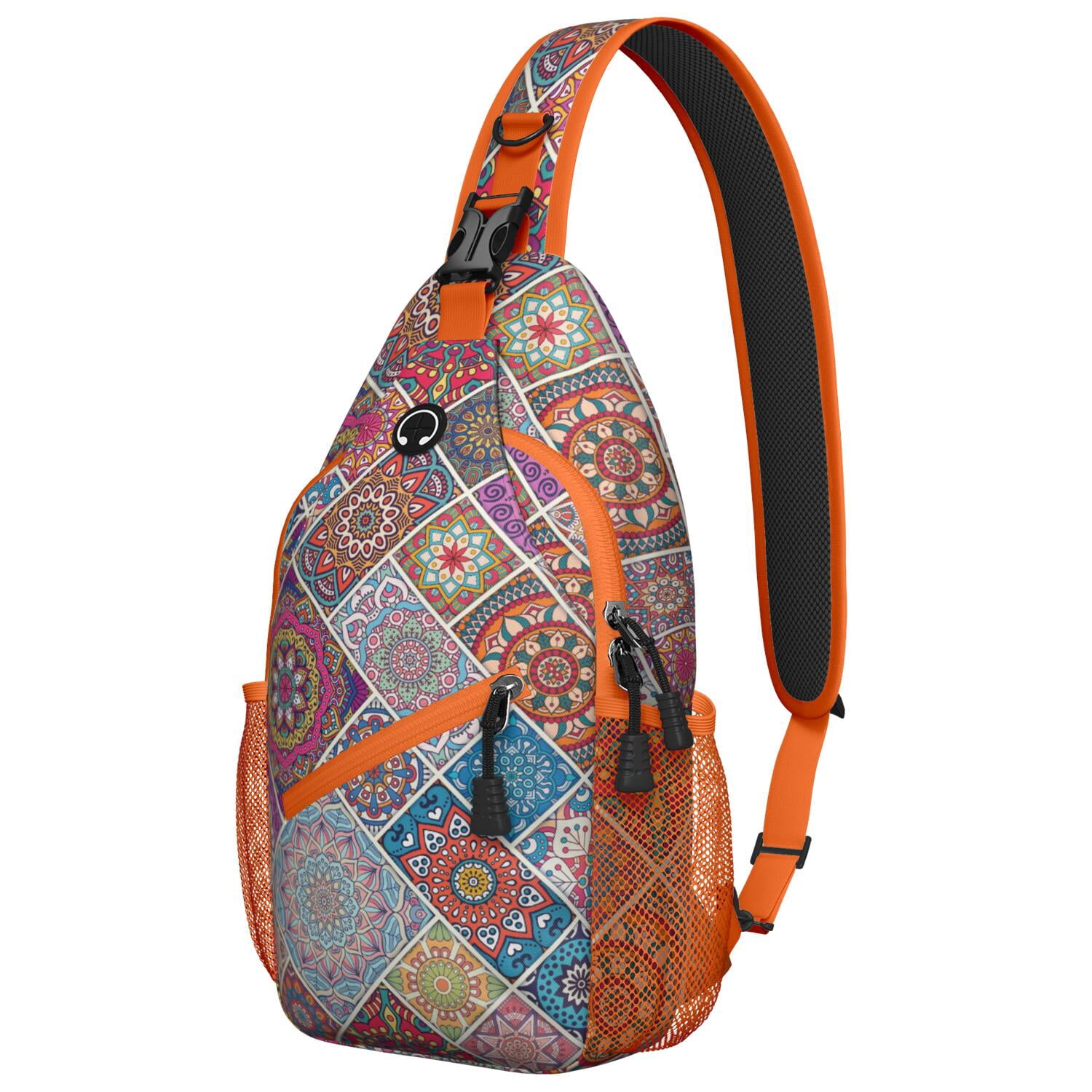 Rustic Home Decor Inspired Sling Bag Spacious Chest Bag for Commuters Artistic & Versatile