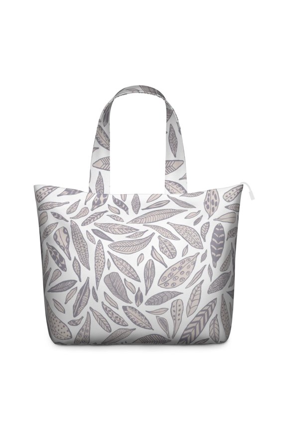 Rustic Home Decor Inspired Zippered Tote, Large Capacity Lightweight Weekender Bag, Tribal Patterns for Trips