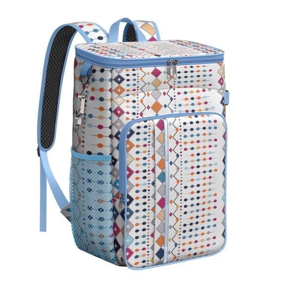 Rustic Home Decor Insulated Cooler Backpack - 20L Soft Cooler Bag, Artistic Design for Picnic