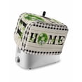 thumbnail image 1 of Rustic Home Toaster Cover 2 Slice, Small Kitchen Appliance Covers, Eucalyptus Leaves Floral Wooden Buffalo Plaid Toaster Oven Cover with Loop, Bread Machine Cover Polyester Dust Cover Protection, 1 of 4