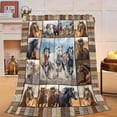 Rustic Horse Fleece Throw Blanket for Bed and Couch - Walmart.com