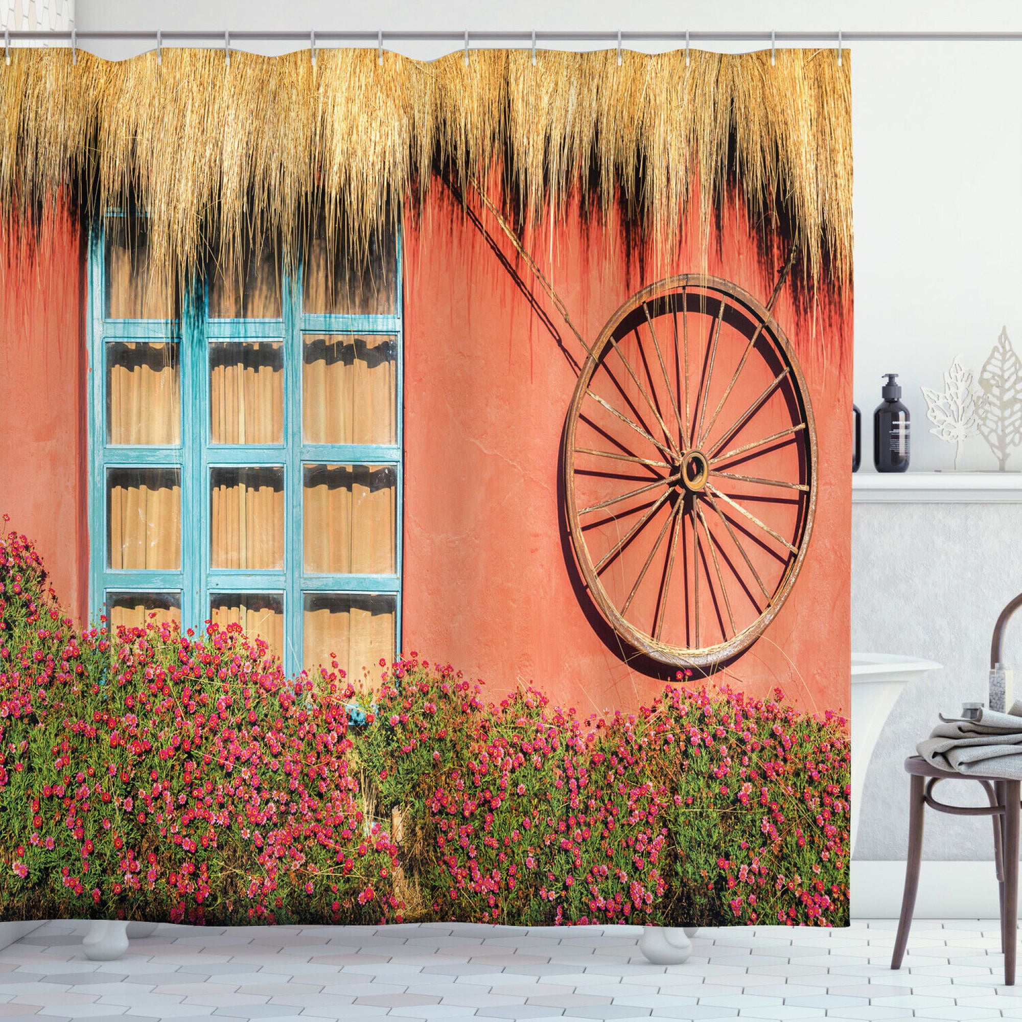 Rustic House Country Cottage Shower Curtain Charming Design for a