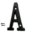 thumbnail image 1 of Rustic House Number 3 inch Vintage Decorative Cast Iron Metal Alphabet Letters Wall Sign Hanging Address Name Sign Letter(A), 1 of 5