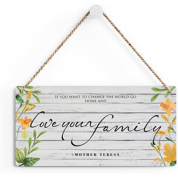 Rustic If You Want to Change the World Family Quote Wooden Sign ...