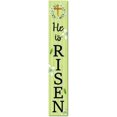 thumbnail image 1 of Rustic Inspirational He is Risen Wooden Sign Easter Porch Sign Rustic Farmhouse Style Easter Cross Hanger Religious Vertical Porch Outdoor Sign For Door Home Farmhouse Wood Sign 6x16 Inch, 1 of 6