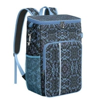 Rustic Insulated Backpack Cooler - 20L Soft Cooler Bag, Artistic Design for Outdoor Enthusiasts