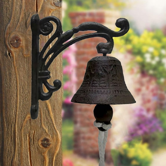 Rustic Iron Bird Door Bell Wall Mounted Antique Decor Bell For Indoor Outdoor