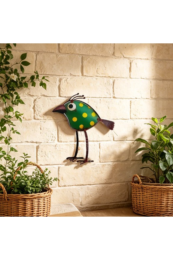 Rustic Iron Peacock Decor, Vintage Metal Garden Patio Balcony Statue, Living Room Courtyard Ornament, Decor for Living Room Balcony Courtyard Terrace
