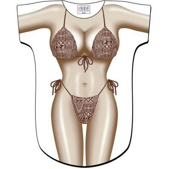 Rustic Island Bikini Body Tee Shirt - Cover-Up #46 (One Size Fits Most)