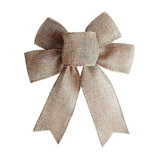 Christmas Tree Topper Wreath Bow Rustic Jute Bows Christmas Wreath Ornament Gift Bow Pre-Tied Burlap Bows for Wedding Holiday Birthday Party Decoration Christmas Tree Topper Wreath Bow Rustic Jute Bows Christmas Wreath Ornament Gift Bow Pre-Tied Burlap Bows for Wedding Holiday Birthday Party Decoration