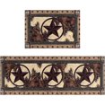 thumbnail image 1 of Rustic Kitchen Rugs and Mats Sets of 2,Western Texas Star Kitchen Decoration Non-Slip Absorbent Kitchen Mat for Sink Waterproof Floor Mat for Laundry Room,17x24+17x48inch, 1 of 5