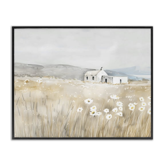 Stupell Industries Rustic Landscape Pasture Black Framed Giclee Art, design by Creative Studio, 11 x 14