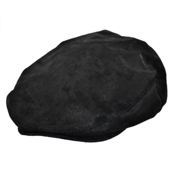 Rustic Leather Ivy Cap - M - Black