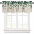thumbnail image 1 of Rustic Leaves Valances for Windows Farmhouse Kitchen Curtains Valances Rod Pocket Valance Curtains for Kitchen Windows Vintage Spring Botanical Eucalyptus Vines Window Valances for Bathroom 54"x18", 1 of 6