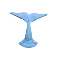 thumbnail image 1 of Rustic Light Blue Cast Iron Decorative Whale Tail Hook 5" - Beach Decoration - Vintage Cast Iron Decor - Coastal Living, 1 of 2