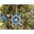 thumbnail image 1 of Rustic Light Blue Decorative Ship Wheel Christmas Tree Ornament 6"", 1 of 2