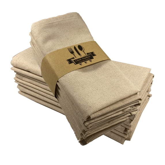 Rustic Linen Napkin,16 Inch Farmhouse Style Cloth Napkin,Solid Color Machine Washable Napkin for Dining Table Wedding Bridal Shower