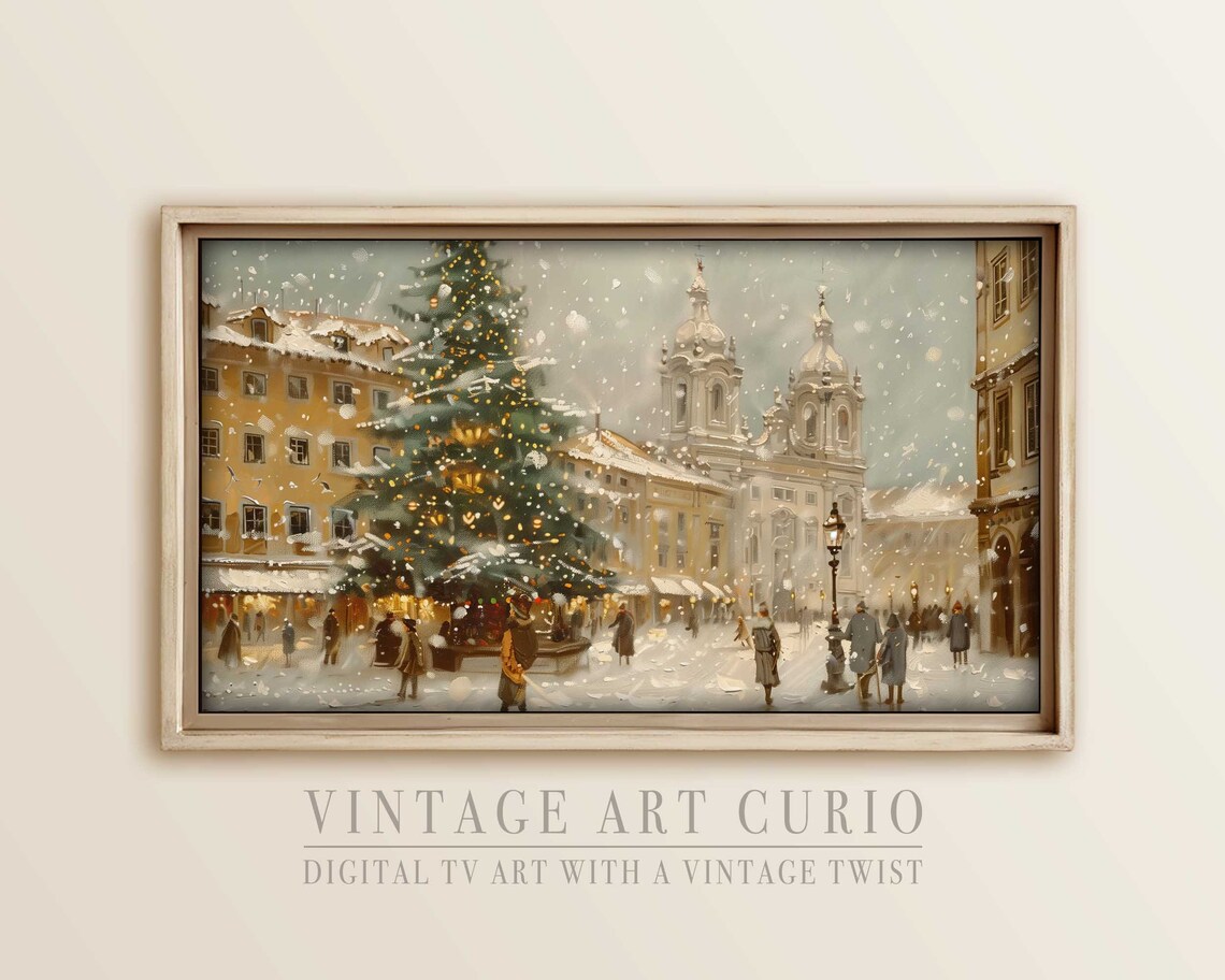 Sinary Frame Rustic Lisbon Winter Scenery Frame, Vintage, Decor Home Decor #650 ...