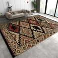 thumbnail image 1 of Rustic Lodge Cabin Bear Area Rugs, Retro Diamond Stitching Art Easy Clean Rug, Soft Non-Skid Carpet Throw Rug For Kids Teen Girls Boys Bedroom Living Room Bathroom Office 4x5ft, 1 of 6