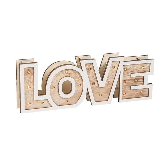 Rustic Love Marquee Sign - Home Decor - 1 Piece