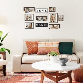 Rustic Magic Love Photo Frame Set Gift Display 4x6 Photos Wall Hanging Picture Frame