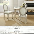 thumbnail image 1 of Rustic Manor Christianna Linen Upholstered Dining Chair, Cream White, 1 of 8
